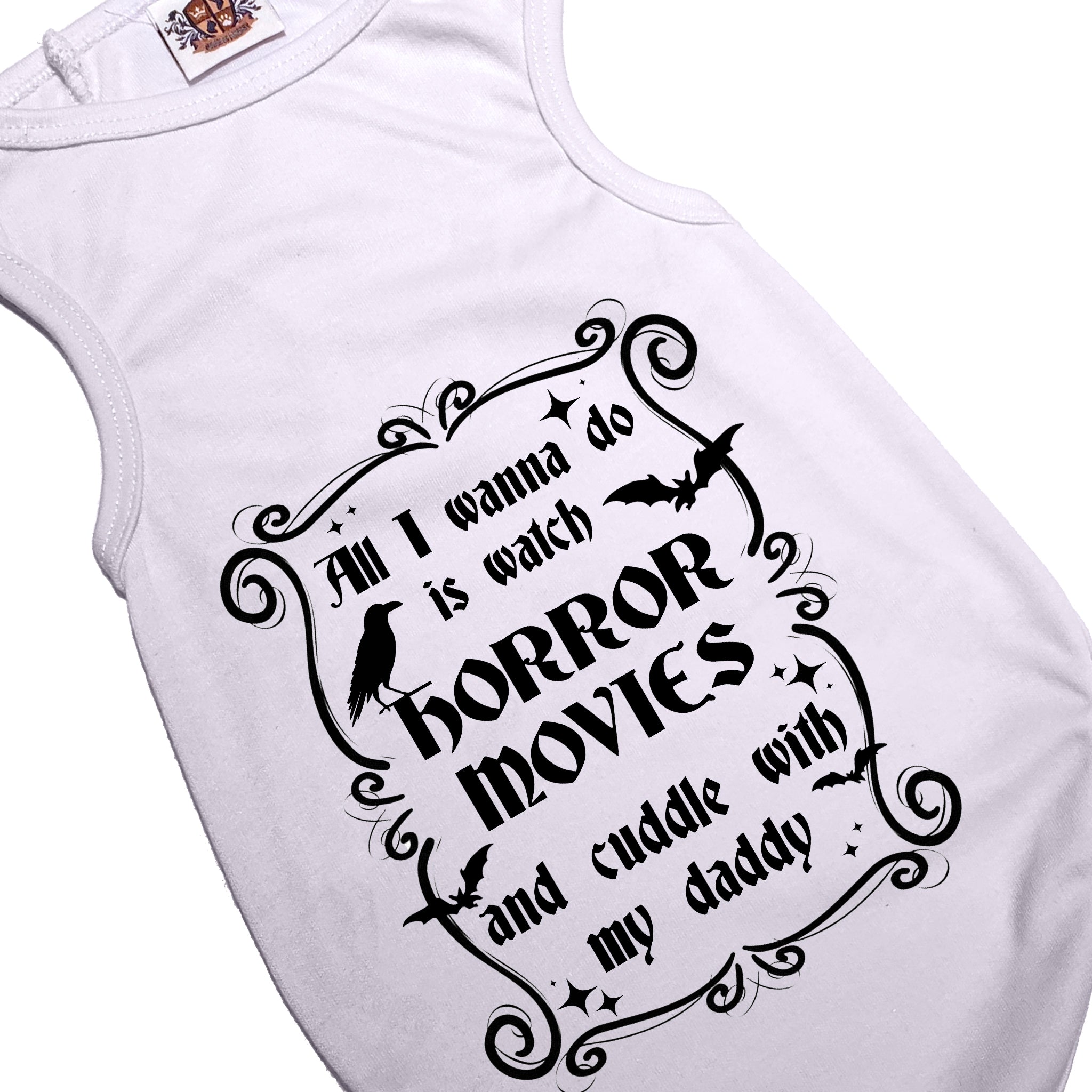 Halloween Dog Shirt | All I Wanna Do Is Cuddle & Watch Horror Movies